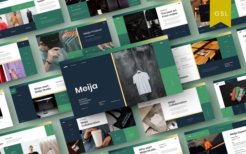 Meija - Modello di diapositiva Google aziendale