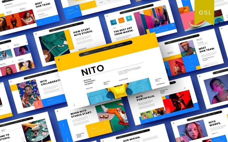 Nito - бизнес-шаблон слайдов Google