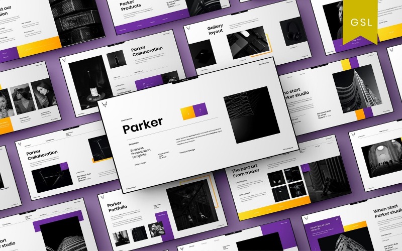 Parker - Modelo de slides do Google para negócios