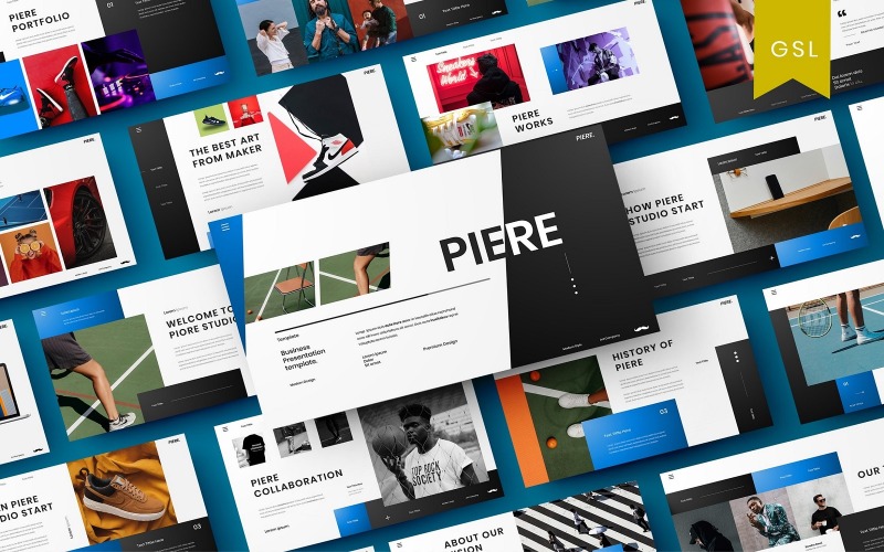 Piere - Modello di diapositiva Google aziendale