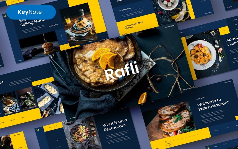 Rafli - Plantilla de Keynote para negocios de alimentos