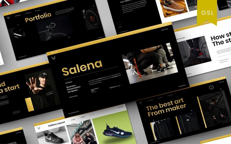 Salena - Modèle de diapositives Google pour les entreprises