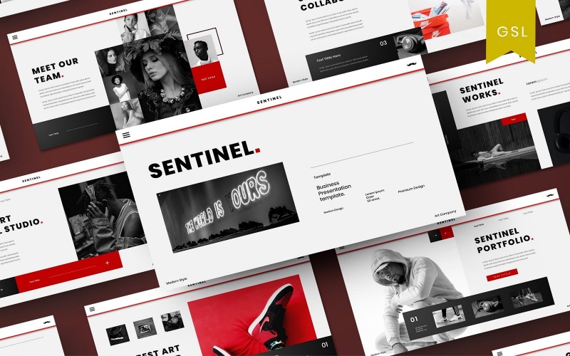 Sentinel – üzleti Google diasablon