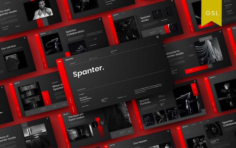 Spanter – Üzleti Google Diasablon