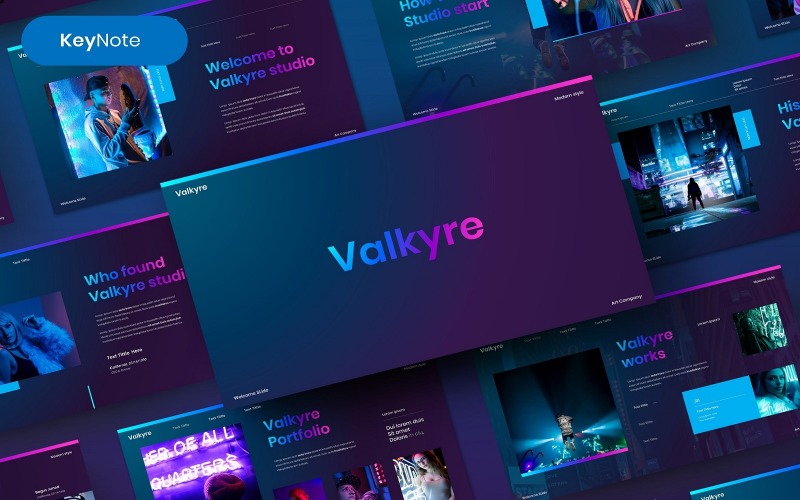 Valkyre - Modèle de présentation d'entreprise