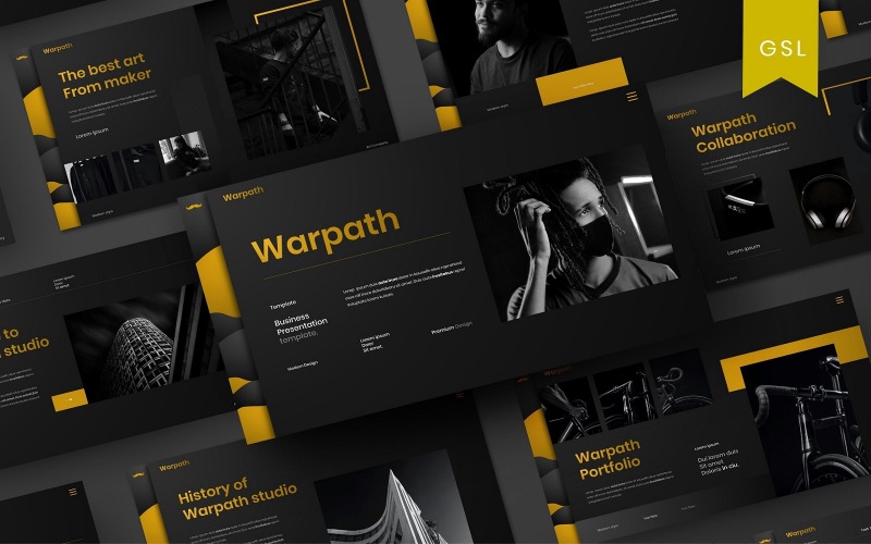 Warpath - Modello di diapositiva Google aziendale
