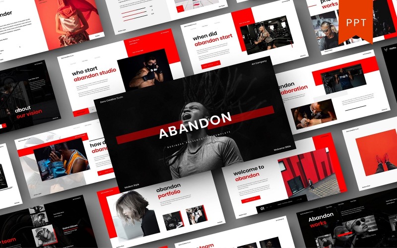 Abandon – PowerPoint-mall för företag