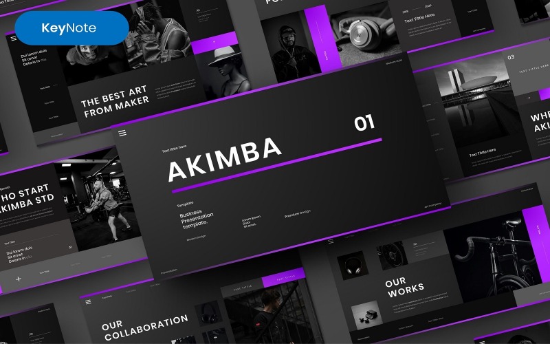 Akimba – Zakelijk Keynote-sjabloon