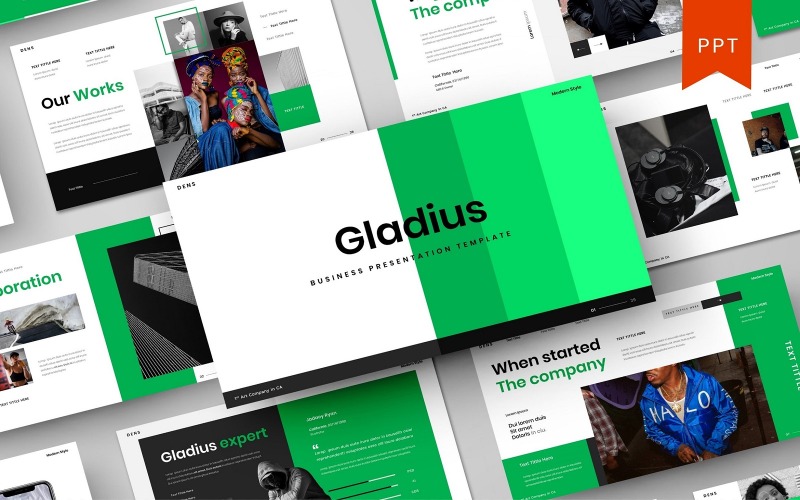 Gladius - Modèle PowerPoint d'affaires *