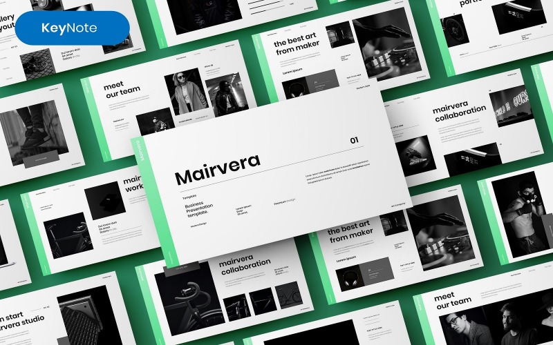 Mairvera — шаблон бизнес-презентации