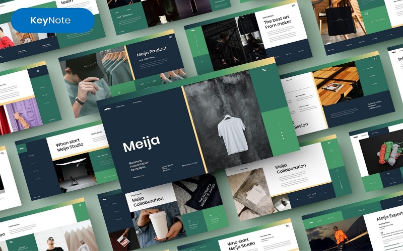 Meija — шаблон бизнес-презентации
