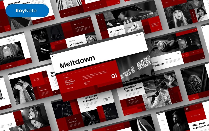 Meltdown – Шаблон Business Keynote