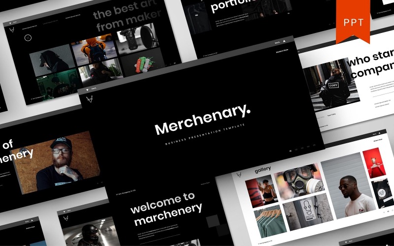 Mercenary - Modèle PowerPoint d'affaires