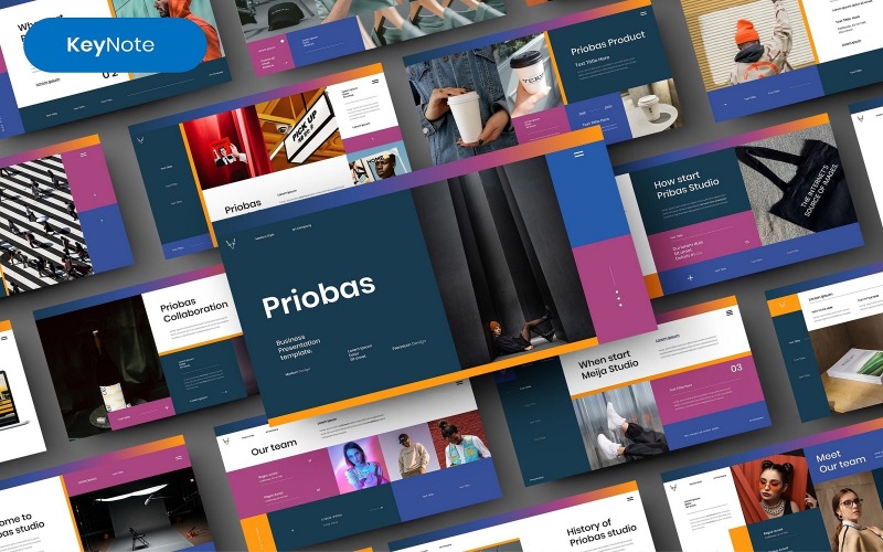 Priobas – Biznes Keynote Szablon