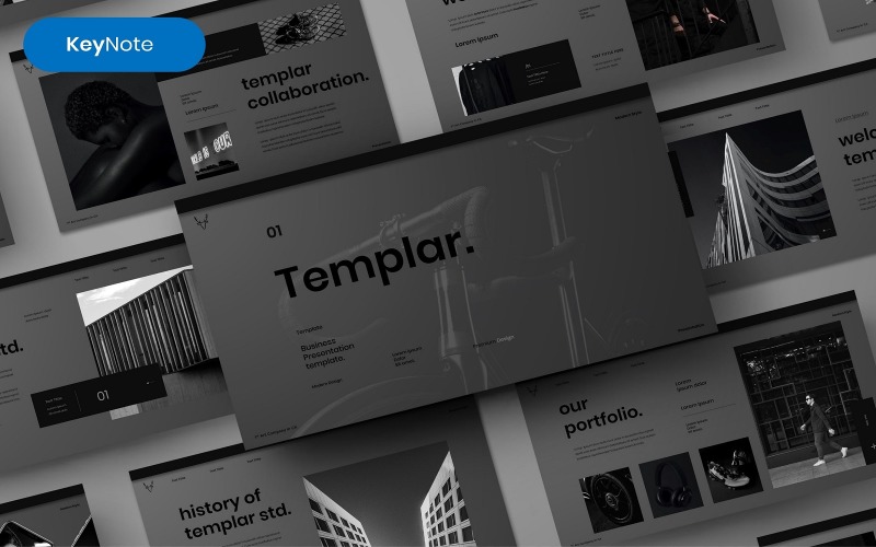 Templar – 商业主题演讲模板