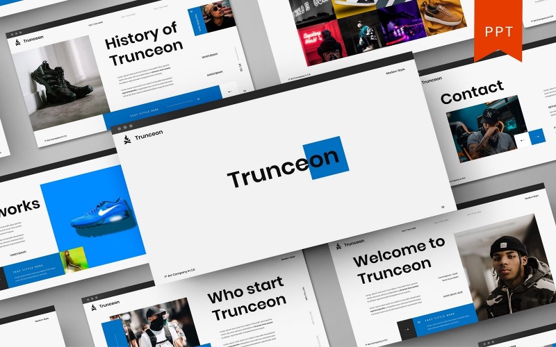 Trunceon - Modelo de PowerPoint de Negócios
