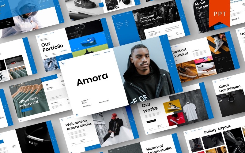 Amora – бізнес шаблон PowerPoint