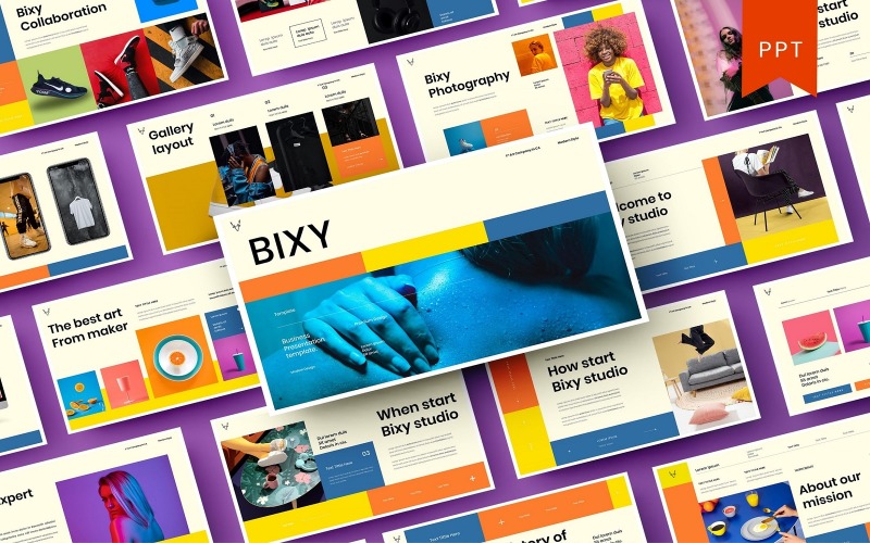 Bixy — biznesowy szablon PowerPoint