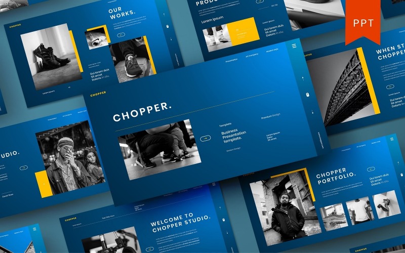 Chopper – бізнес шаблон PowerPoint