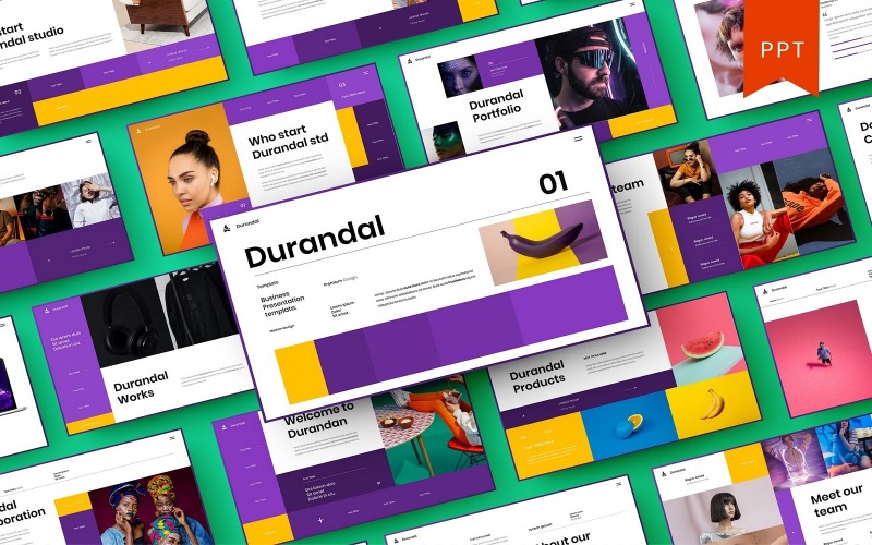 Durandal - Plantilla de PowerPoint de negocios