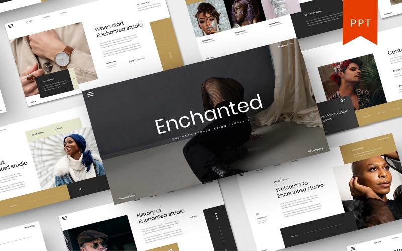 Enchanté - Modèle PowerPoint d'entreprise