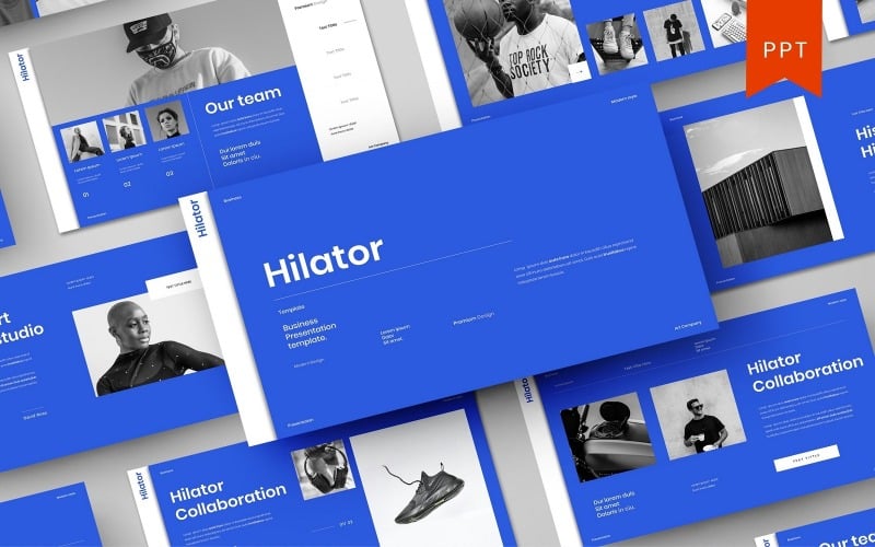 Hilator - Modelo de PowerPoint de Negócios