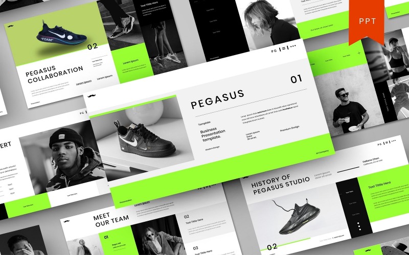 Pegasus - Plantilla de PowerPoint de negocios