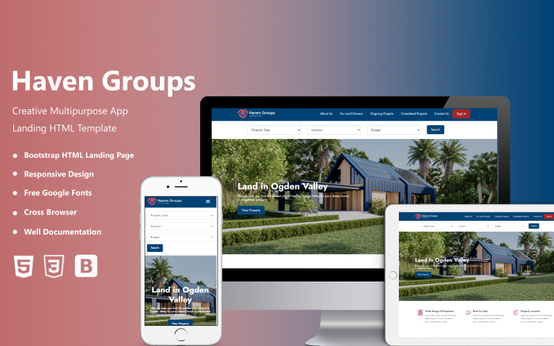 Real Estate Multipage HTML Website Template