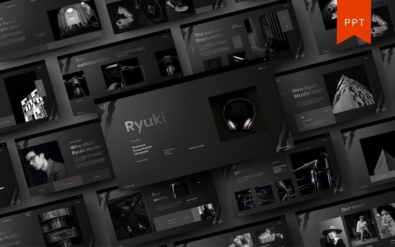 Ryuki – Business PowerPoint Template - TemplateMonster