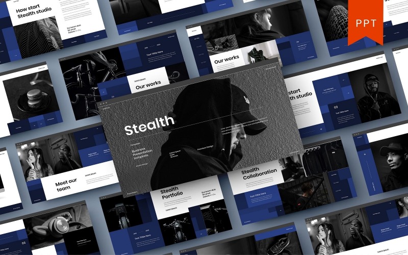 Stealth – бізнес шаблон PowerPoint