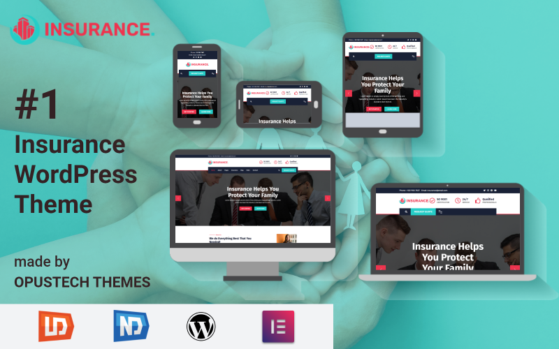Verzekeringsmaatschappij - Responsive Insurance Consulting WordPress-thema