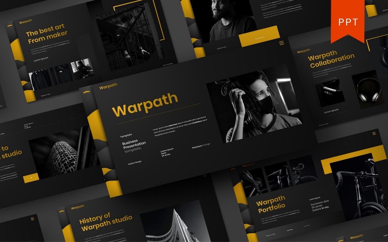 Warpath – бізнес шаблон PowerPoint