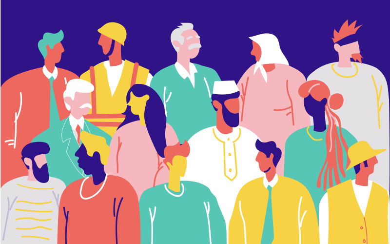 Lidé Různých Národností A Náboženství Zdarma Ilustrace Koncepce Vektoru