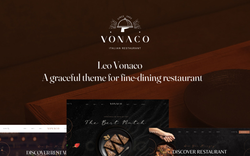 TM Vonaco - 高级餐厅和新式美食 PrestaShop 主题