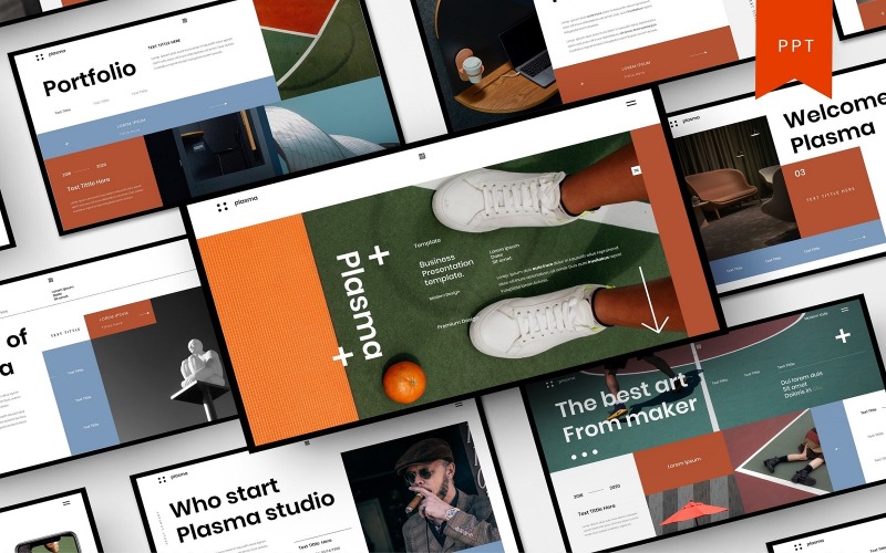 Plasma – PowerPoint-mall för företag