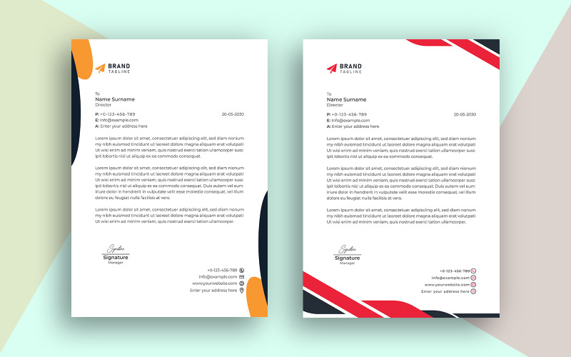 Szablon projektu firmowego kreatywnego biznesu