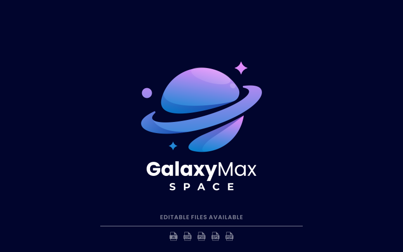 Design del logo sfumato Galaxy