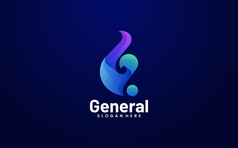 Abstraktní Písmeno G Gradient Logo Styl