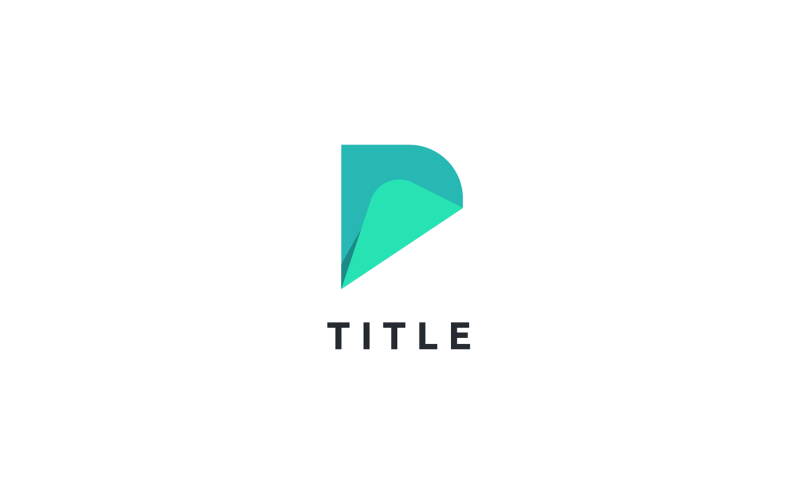 Modern Minimal Elemental P Fold Taaknotitie Mint Logo
