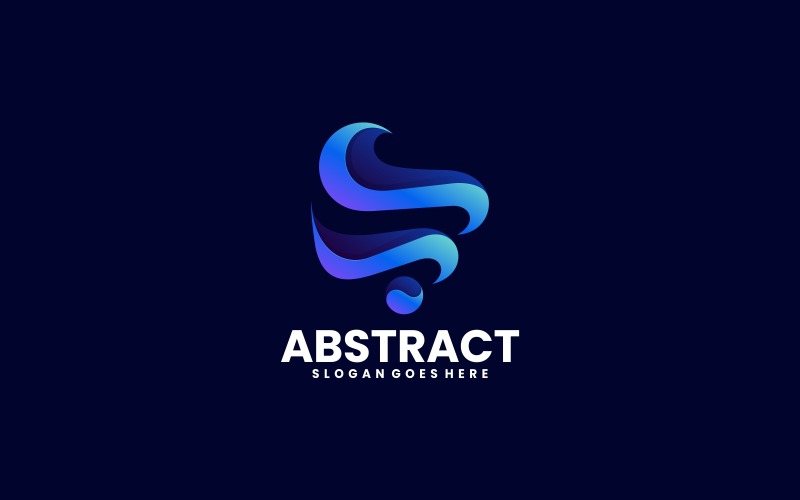 Vector Logo Abstract Gradient Template - TemplateMonster