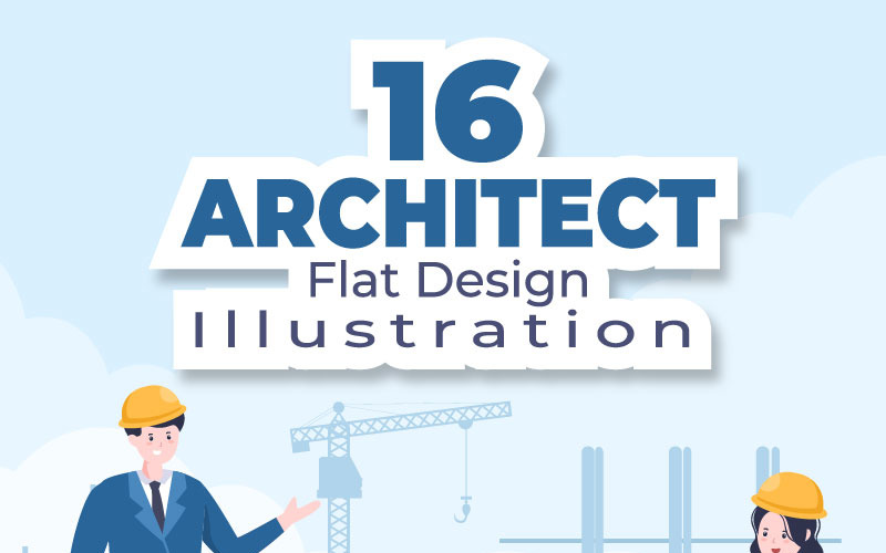 16 Архитектор или инженер Иллюстрация