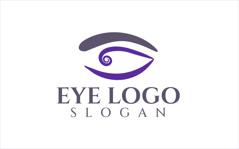 Modèle de logo de conception personnalisée symbolique des yeux 2