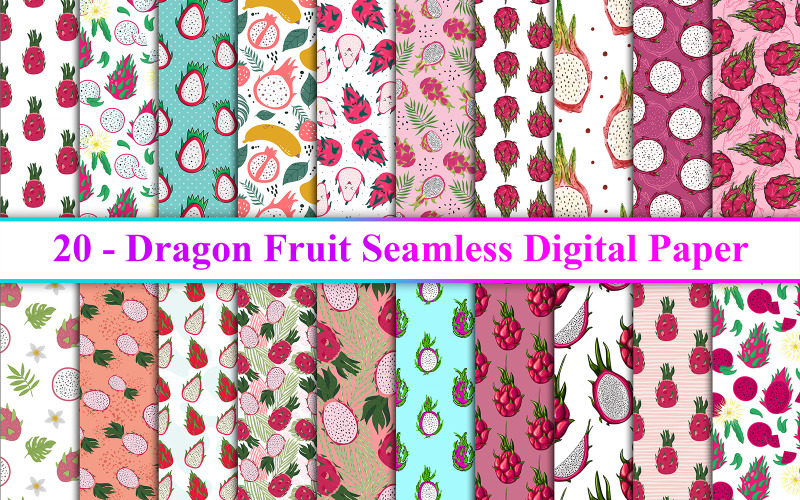 Dragon Fruit Sorunsuz Dijital Kağıt, Dragon Fruit Arka Plan
