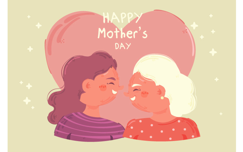 Illustration de la fête des mères