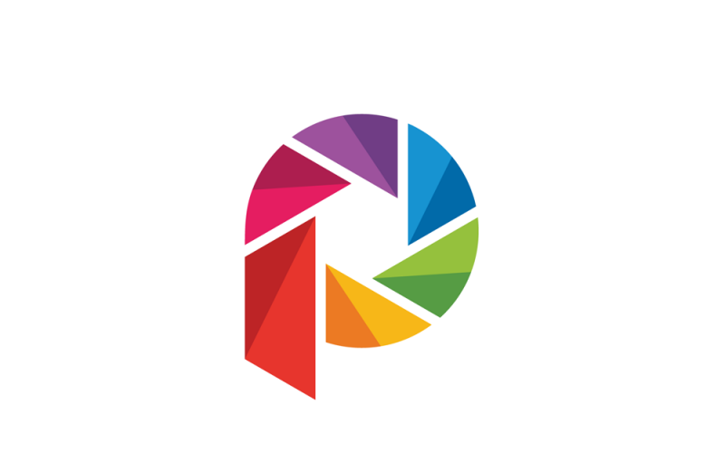 Fotografia - Modelo de Logotipo da Letra P