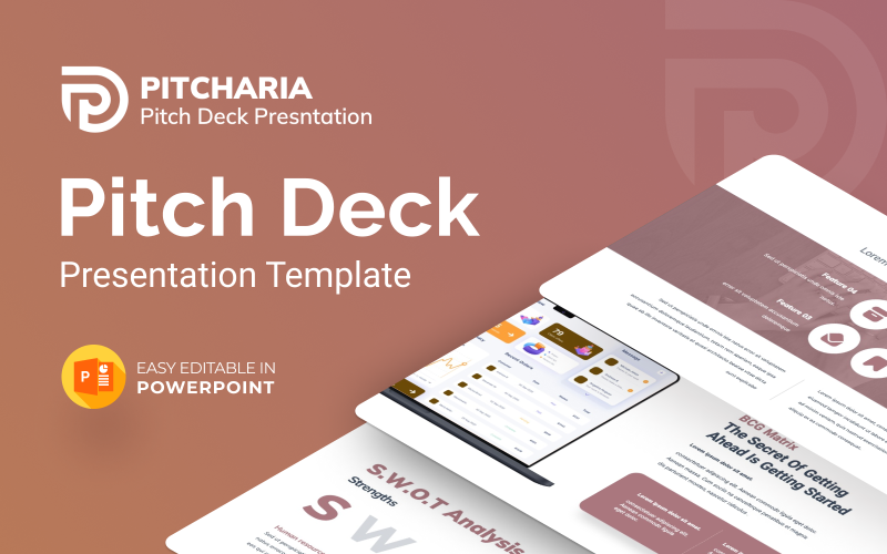 Pitcharia - Plantilla de presentación de PowerPoint de Pitch Deck