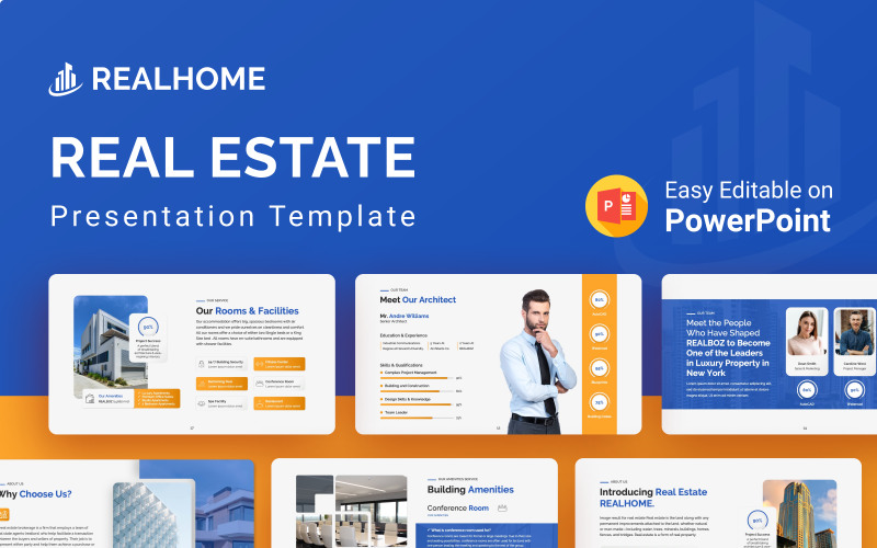 RealHome - PowerPoint-presentatiesjabloon voor onroerend goed