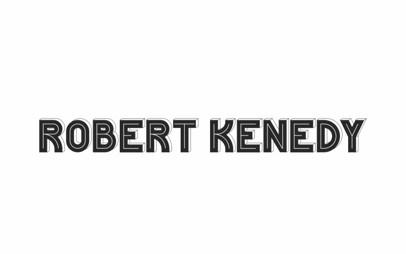 Robert Kenedy Vintage bezpatkové písmo