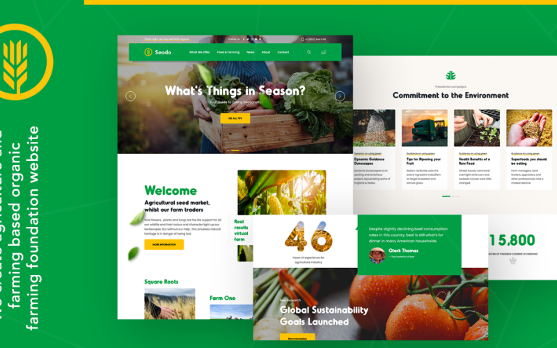 Seodo | Motyw WordPress Fundacja Rolnictwo Rolnictwo