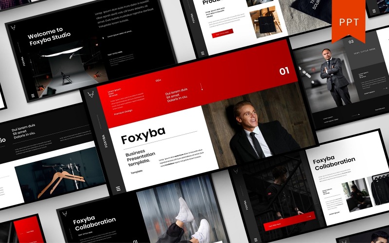 Foxyba – Biznes Szablon PowerPoint